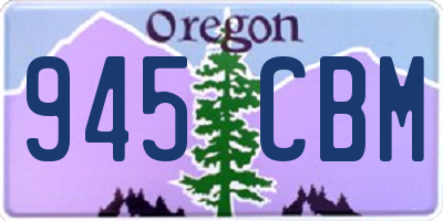 OR license plate 945CBM