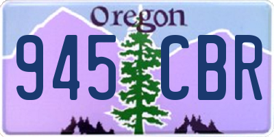 OR license plate 945CBR