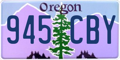 OR license plate 945CBY