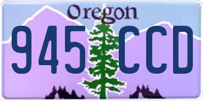 OR license plate 945CCD