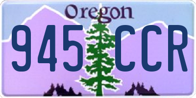OR license plate 945CCR
