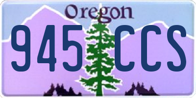 OR license plate 945CCS