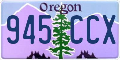 OR license plate 945CCX