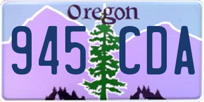 OR license plate 945CDA