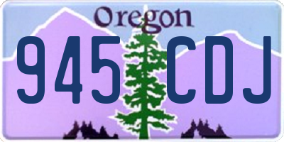 OR license plate 945CDJ