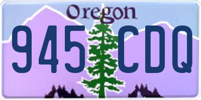 OR license plate 945CDQ