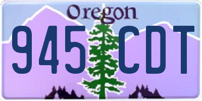 OR license plate 945CDT