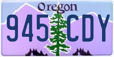 OR license plate 945CDY