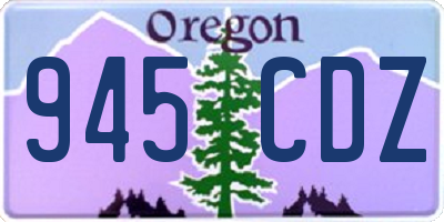 OR license plate 945CDZ