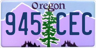 OR license plate 945CEC