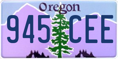 OR license plate 945CEE