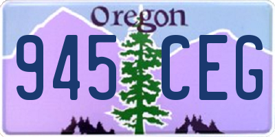 OR license plate 945CEG