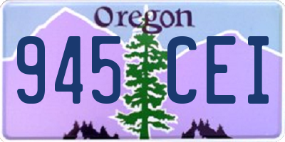 OR license plate 945CEI