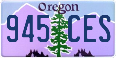 OR license plate 945CES