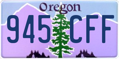 OR license plate 945CFF