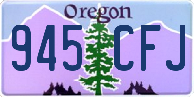 OR license plate 945CFJ