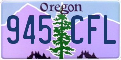OR license plate 945CFL