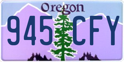 OR license plate 945CFY