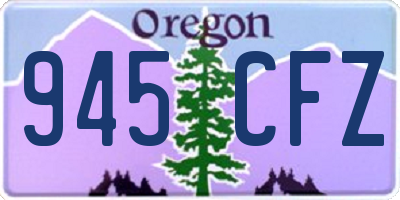 OR license plate 945CFZ