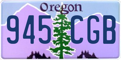 OR license plate 945CGB