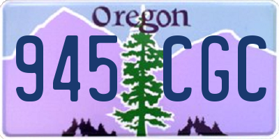 OR license plate 945CGC