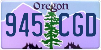 OR license plate 945CGD