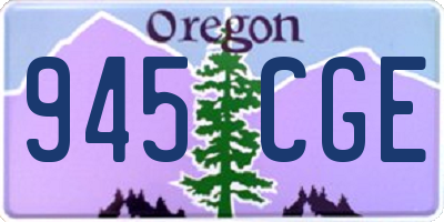 OR license plate 945CGE