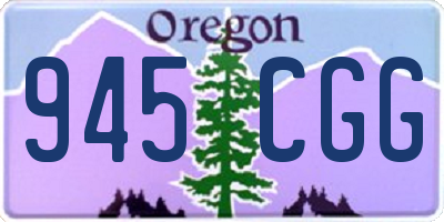 OR license plate 945CGG