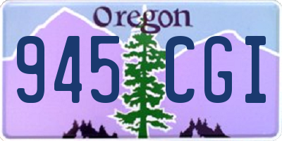 OR license plate 945CGI