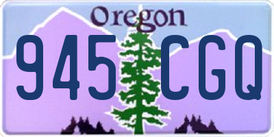OR license plate 945CGQ