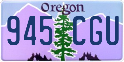 OR license plate 945CGU
