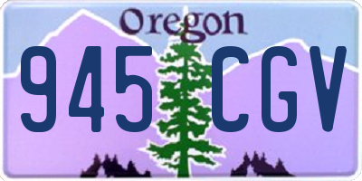OR license plate 945CGV