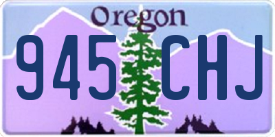OR license plate 945CHJ