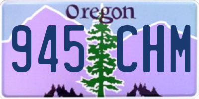 OR license plate 945CHM