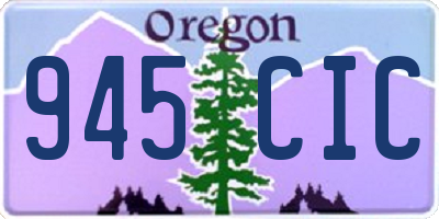 OR license plate 945CIC