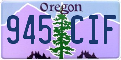 OR license plate 945CIF