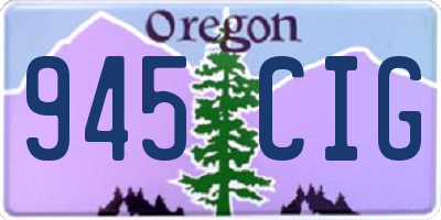 OR license plate 945CIG