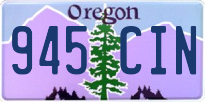 OR license plate 945CIN