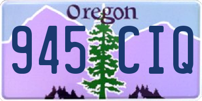 OR license plate 945CIQ