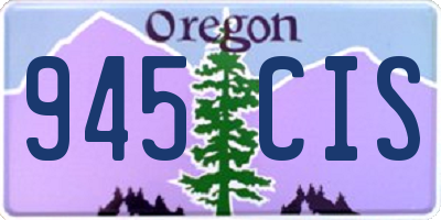 OR license plate 945CIS