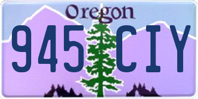 OR license plate 945CIY