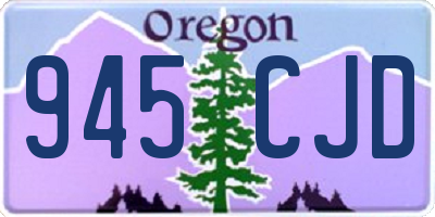 OR license plate 945CJD