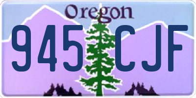 OR license plate 945CJF