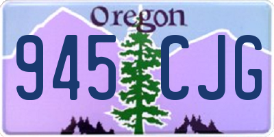 OR license plate 945CJG