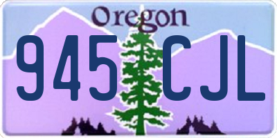 OR license plate 945CJL