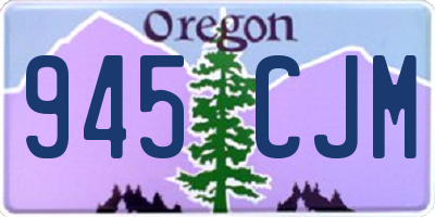 OR license plate 945CJM
