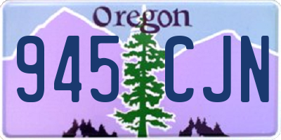 OR license plate 945CJN
