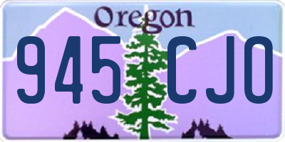 OR license plate 945CJO