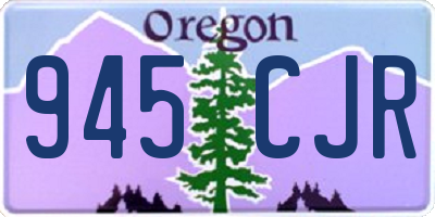 OR license plate 945CJR