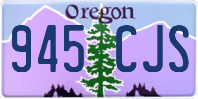 OR license plate 945CJS